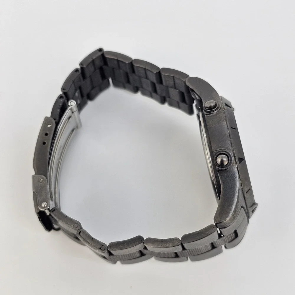 Timex Expedition Men Watch‎ 38MM Ana-Digi Black Dial Gunmetal Bands 6.5